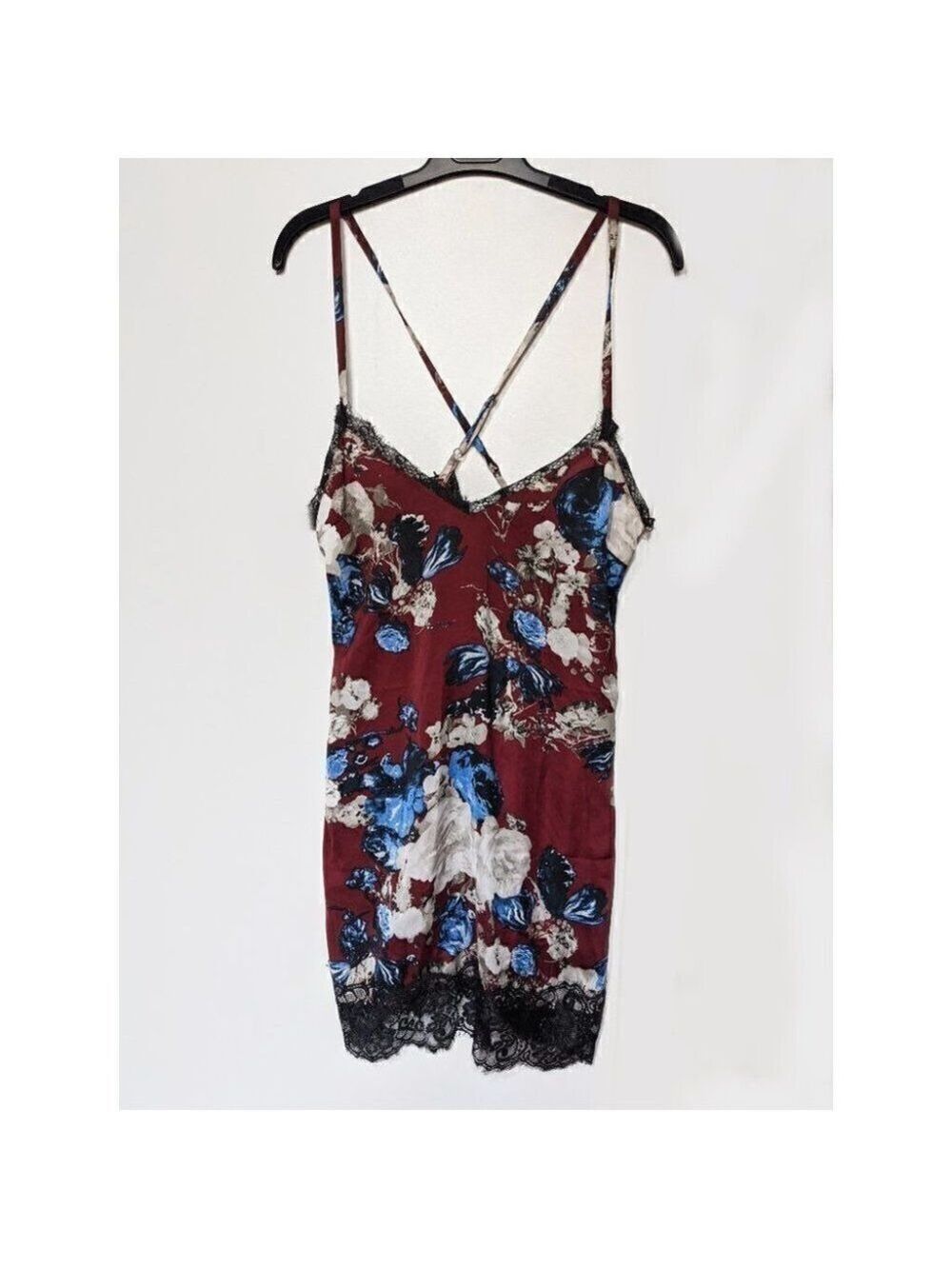 Tobi | Floral and lace slip dress
